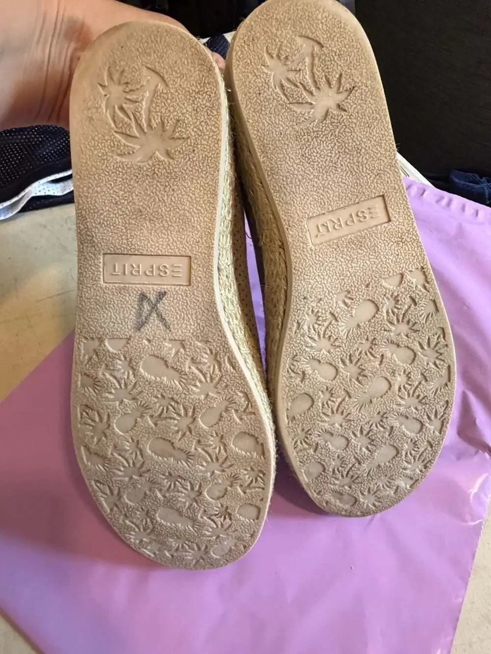 Esprit Nadine Perforated Slip-On Espadrille Flats